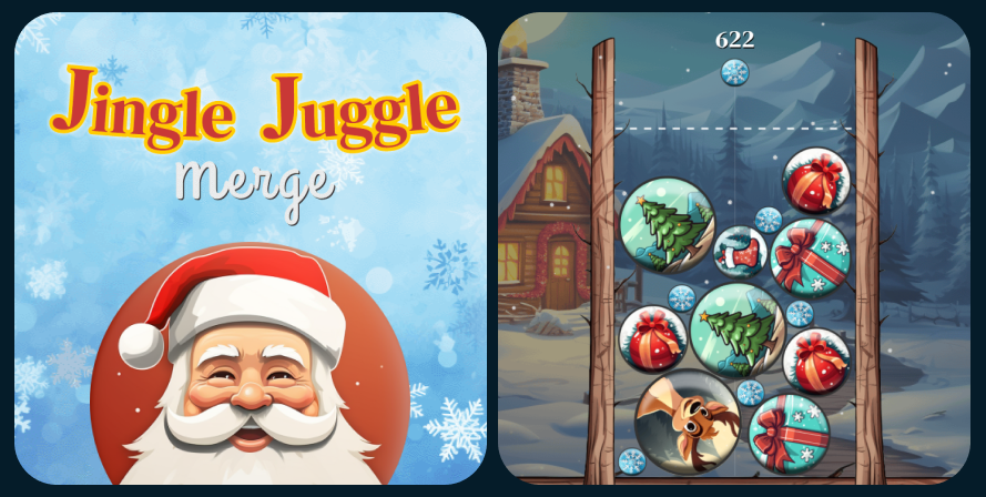 New Game & Christmas Mega Tournament Announcement: Jingle Juggle Merge